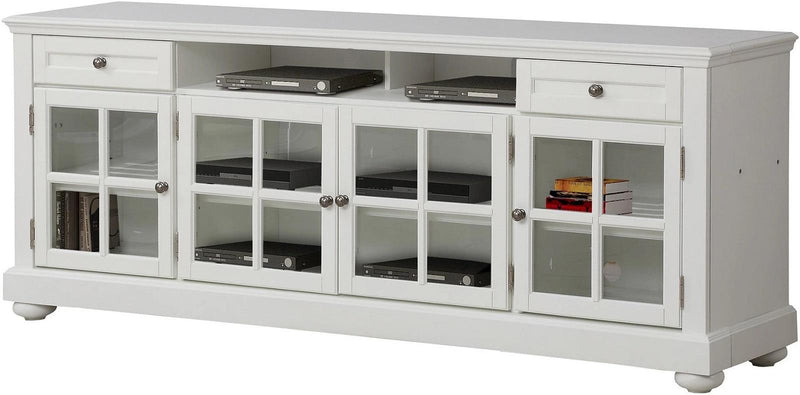 Parker House Cape Cod 76 in. TV Console in Vintage White