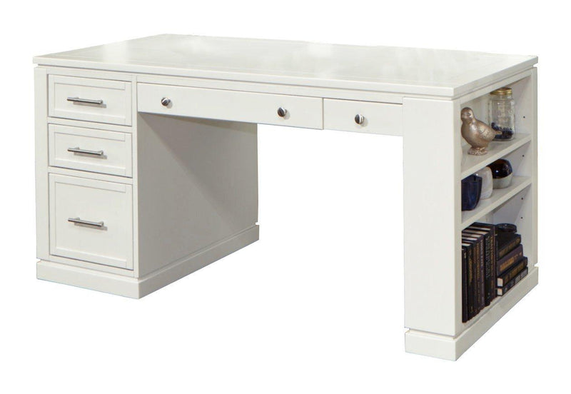 Parker House Catalina 60" Writing Desk w/PWR CTR & USB in Cottage White