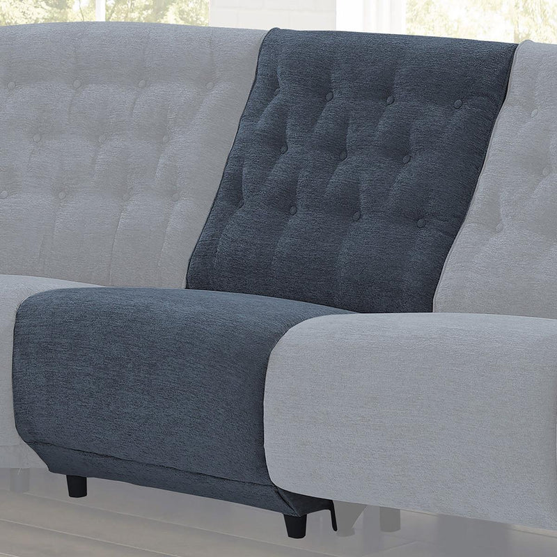 Parker House Chelsea Armless Chair in Willow Blue