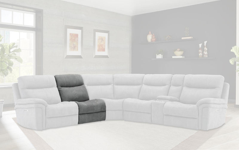 Parker House Mason Armless Recliner in Carbon
