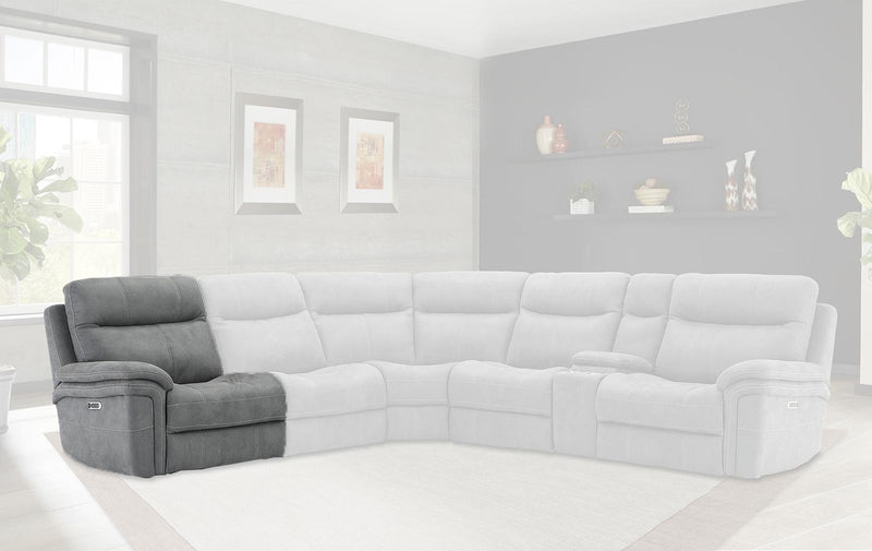 Parker House Mason LAF Chair Recliner Power with USB and Power Headrest in Carbon