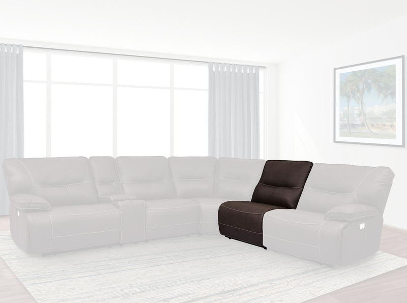 Parker House Spartacus Armless Recliner in Chocolate