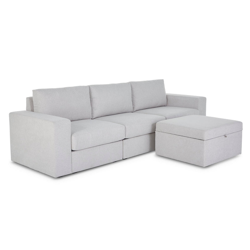 Flex Sofa with Wide Arm and Storage Ottoman - 5000003461