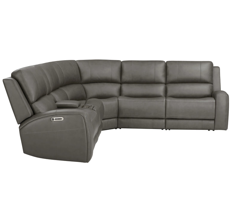 Parker Living Belmont 6 Piece Zero Gravity Power Reclining Sectional with Power Adjustable Headrests