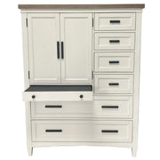 Parker House Americana Modern Bedroom 7 Drawer Door Chest with Workstation