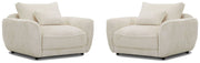 Parker Living Utopia - Mega Ivory Chair and A Half with Lumbar Pillow Two Pack