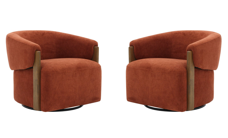 Parker Living Finley Swivel Accent Chair Two Pack