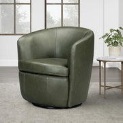 Parker Living Barolo 100% Italian Leather Swivel Club Chair Two Pack
