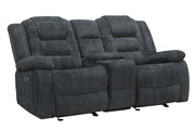 Parker Living Bolton - Misty Storm Manual Reclining Sofa and Loveseat