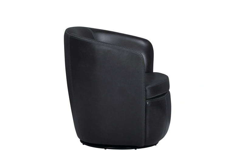 Parker Living Barolo 100% Italian Leather Swivel Club Chair Two Pack