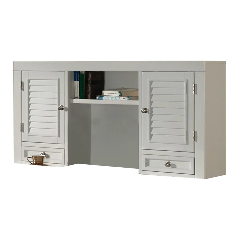 Parker House Boca L Shape Desk with File Credenza and Hutch