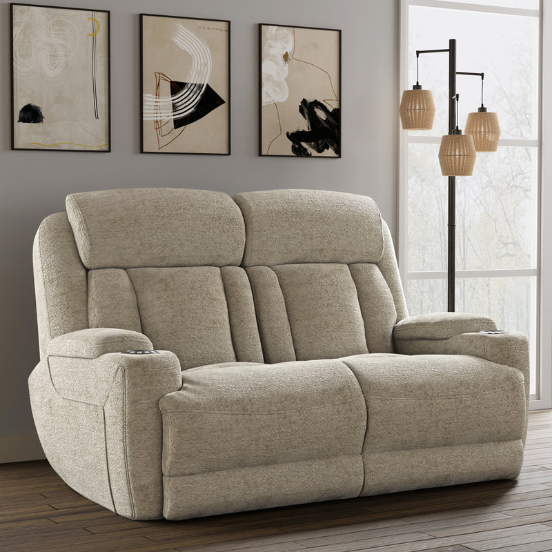 Parker Living Dalton - Lucky Fawn Power Reclining Sofa and Loveseat