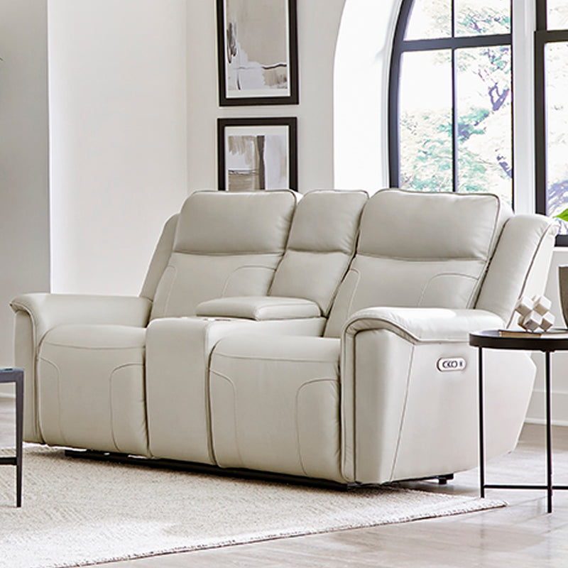 Parker Living Atlantis - Whisper Ivory Power Reclining Zero Gravity Console Loveseat