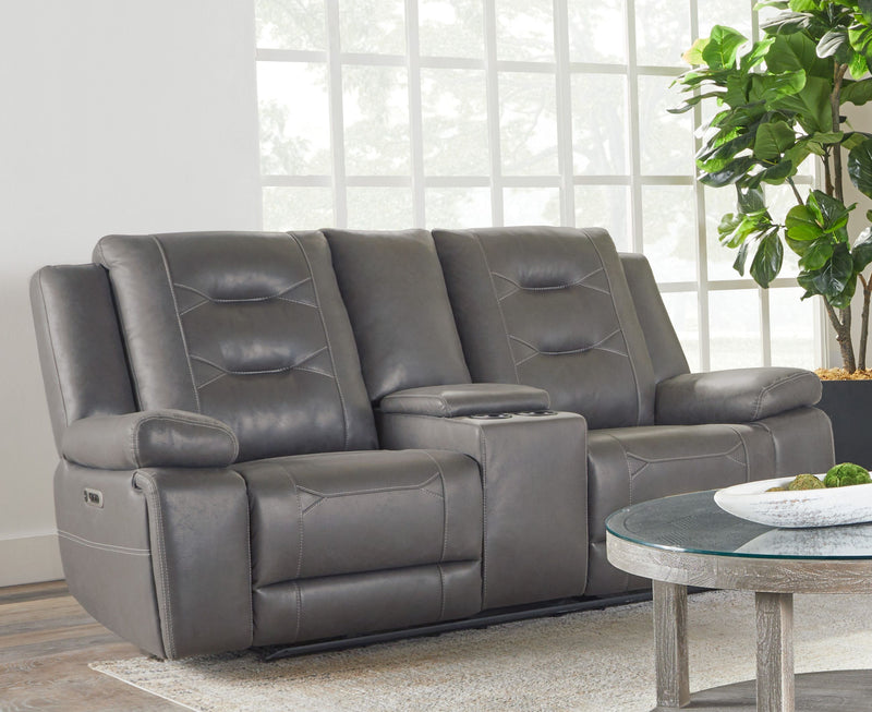 Parker Living Caldwell - Tahoe Charcoal Power Reclining Sofa and Loveseat