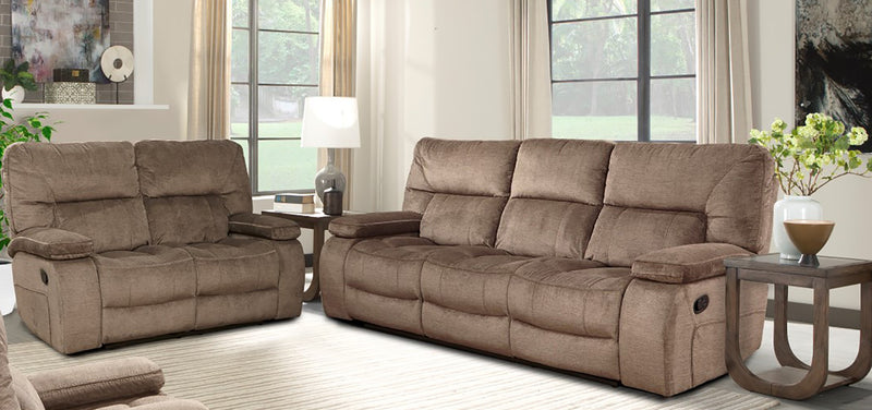 Parker Living Chapman - Kona Manual Reclining Sofa and Loveseat - MCHA-32-KON