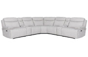 Parker Living Alpine - Airy Midnight 7 Piece Zero Gravity Power Reclining Sectional with Power Adjustable Headrests