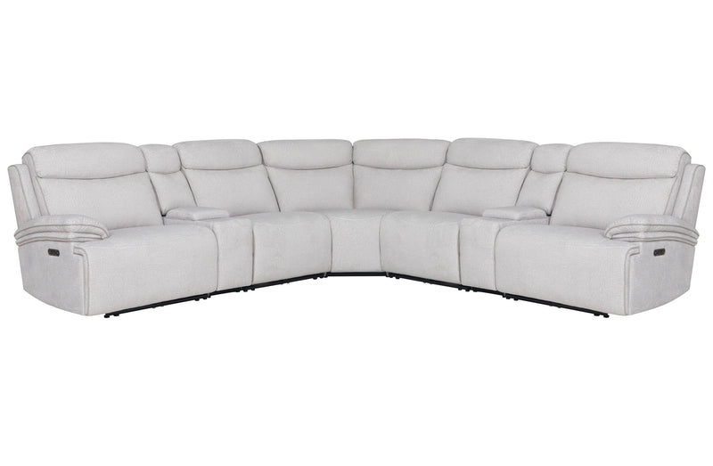 Parker Living Alpine - Airy Midnight 7 Piece Zero Gravity Power Reclining Sectional with Power Adjustable Headrests
