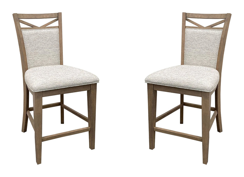 Parker House Americana Modern Dining Upholstered Counter Chair Two Pack