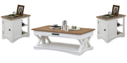 Parker House Americana Modern Cocktail Table with 2 Chairside Tables