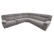 Parker Living Richland - Bristol Grey 6 Piece Modular Power Reclining Sectional with Power Adjustable Headrests