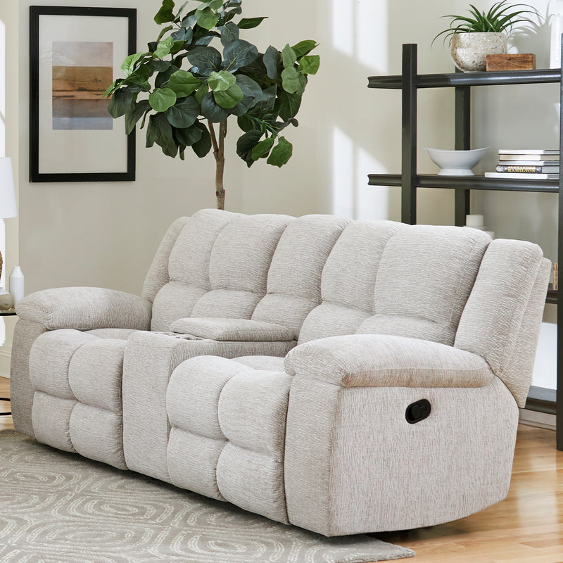 Parker Living Buster - Opal Taupe Manual Reclining Console Loveseat