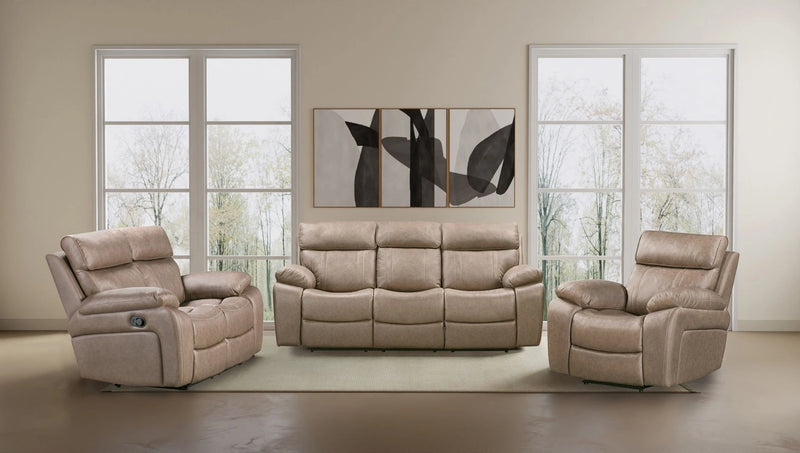 Parker Living Theon - Stokes Toffee Manual Reclining Sofa Loveseat and Recliner