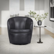 Parker Living Barolo 100% Italian Leather Swivel Club Chair Two Pack