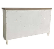 Parker House Americana Modern Bedroom Queen Platform Bed 2 Nightstands and Dresser with Mirror