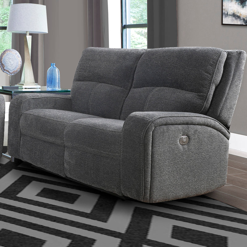 Parker Living Polaris - Bizmark Grey Power Reclining Sofa and Loveseat
