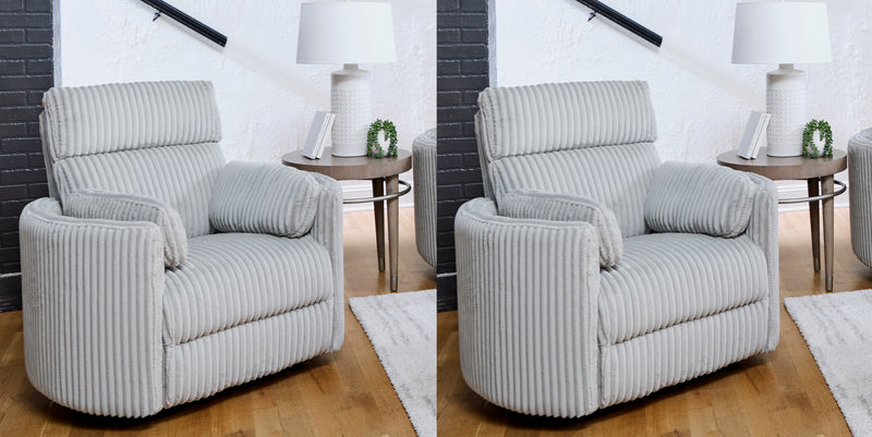 Parker Living Radius - Mega Grey Power Swivel Glider Recliner Two Pack