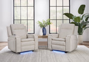 Parker Living Armstrong Power Recliner with Heat Massage and Auto-Glide Two Pack
