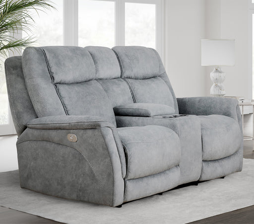 Parker Living Linus - Hudson Grey Zero Gravity Power Reclining Console Loveseat