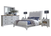 Parker House Americana Modern Bedroom King Platform Bed 2 Nightstands and Dresser with Mirror
