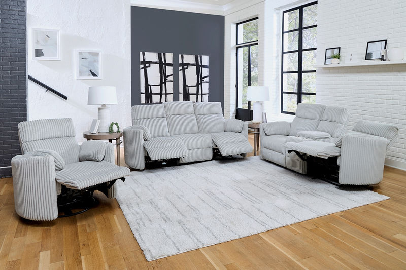 Parker Living Radius - Mega Grey Power Swivel Glider Recliner Two Pack