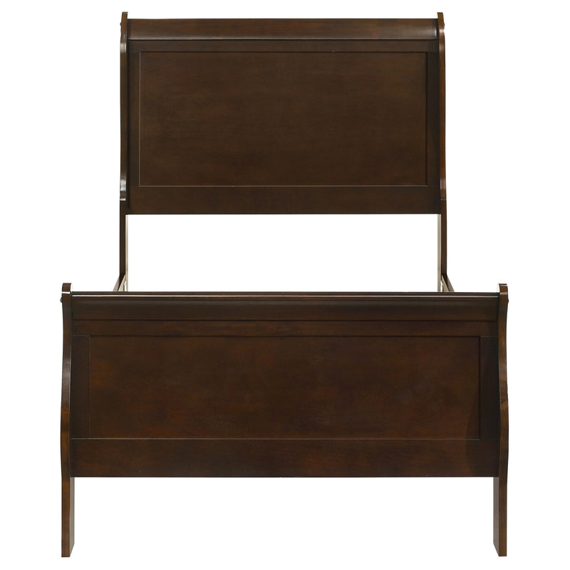 Louis Philippe Sleigh Panel Bed