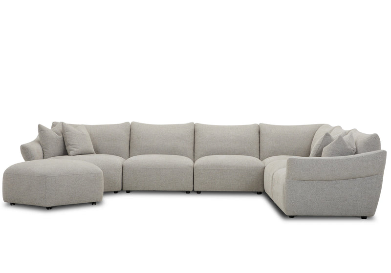 Parker Living Playful - Canes Cobblestone Ottoman with Casters