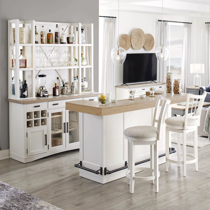 Parker House Americana Modern Dining 78 inch Bar with Quartz Insert