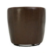 Parker Living Barolo 100% Italian Leather Swivel Club Chair Two Pack