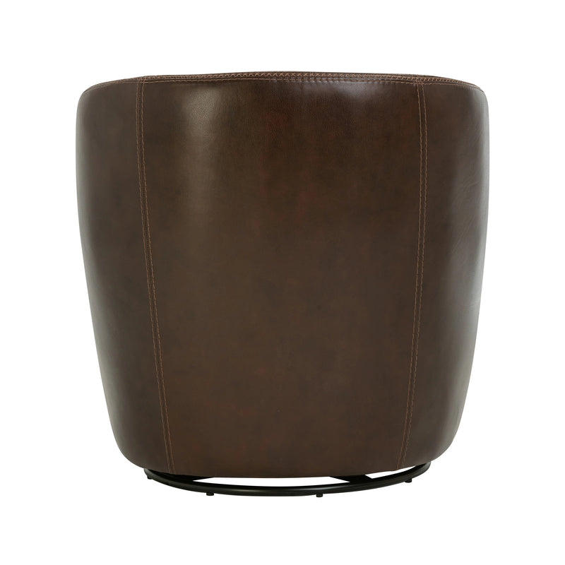 Parker Living Barolo 100% Italian Leather Swivel Club Chair Two Pack