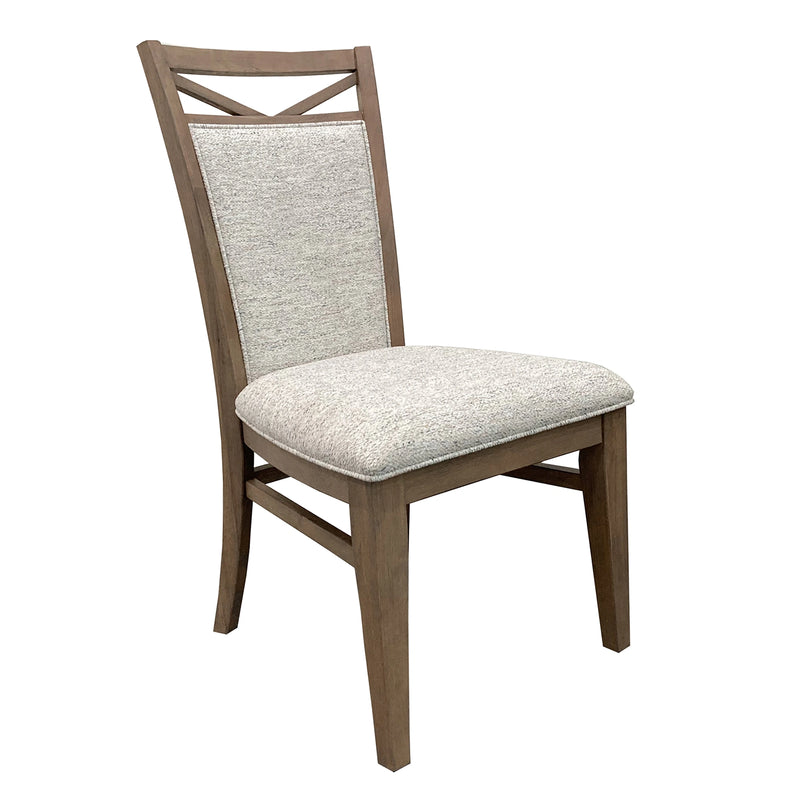 Parker House Americana Modern Dining Rectangular Extendable Dining Table with 6 Upholstered Dining Chairs