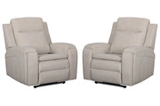 Parker Living Armstrong Power Recliner with Heat Massage and Auto-Glide Two Pack
