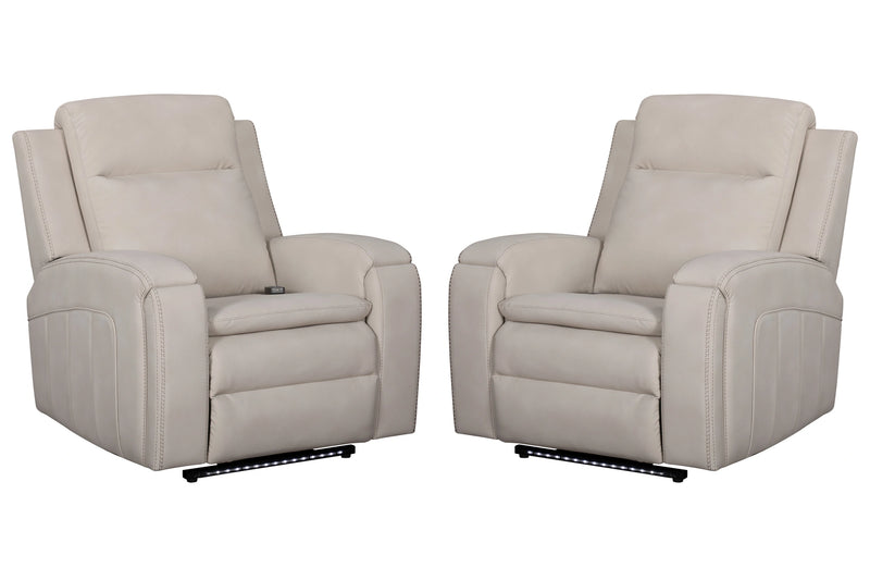 Parker Living Armstrong Power Recliner with Heat Massage and Auto-Glide Two Pack