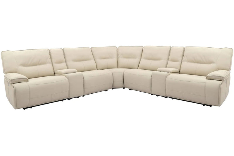 Parker Living Spartacus 7 Piece Modular Power Reclining Sectional with Power Adjustable Headrests