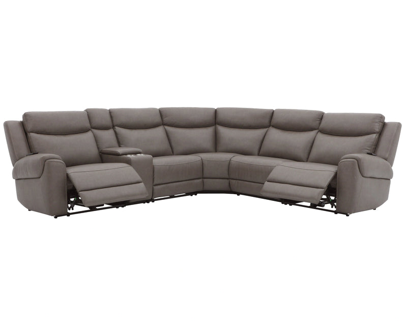 Parker Living Momentum 6 Piece Modular Power Reclining Sectional with Power Adjustable Headrests