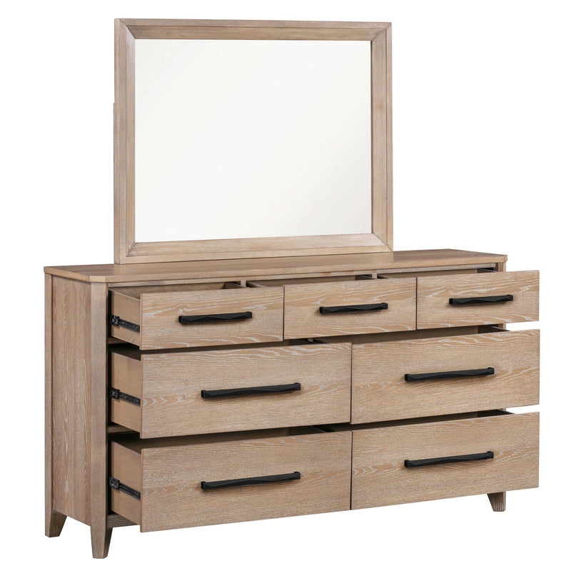 Parker House Breckenridge - Bedroom Queen Bed 2 Nightstands Dresser with Mirror and Chest