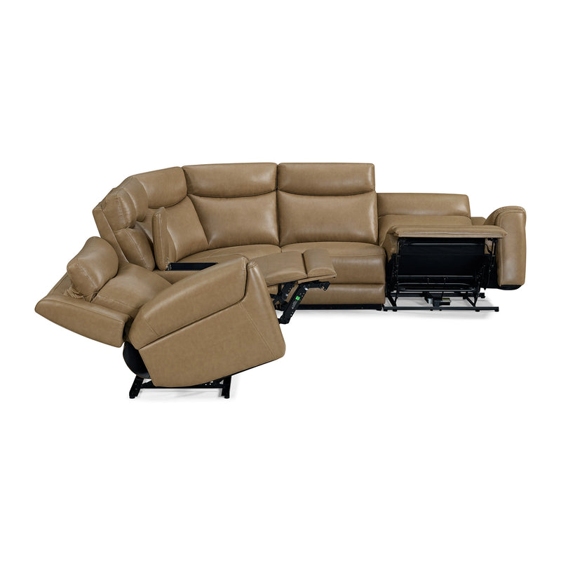 Parker Living Momentum 6 Piece Modular Power Reclining Sectional with Power Adjustable Headrests