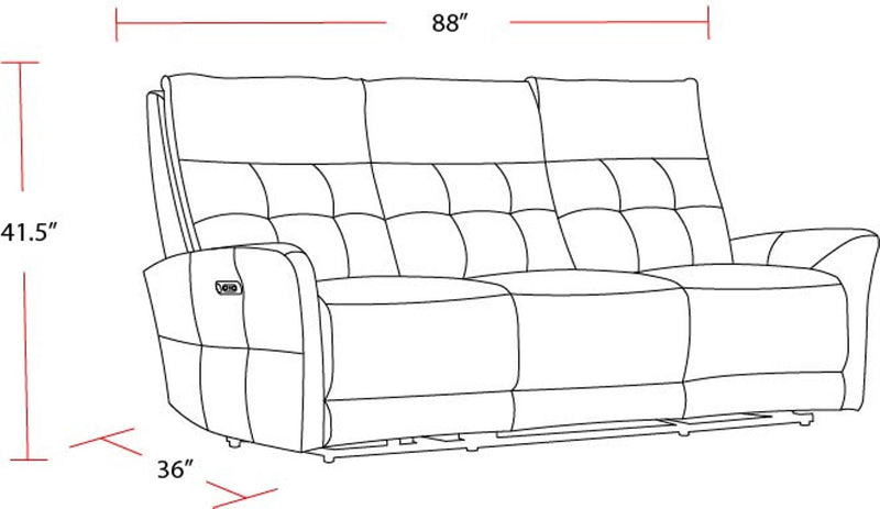 Parker Living Gershwin - Lucca Butterscotch Power Reclining Sofa and Recliner