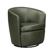 Parker Living Barolo 100% Italian Leather Swivel Club Chair