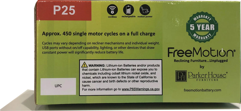 Parker Living Freemotion 2500mAh Battery and Universal Bracket