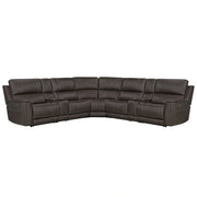 Parker Living Easton - Steamboat Brown 7 Piece Zero Gravity Power Reclining Sectional with Power Adjustable Headrests